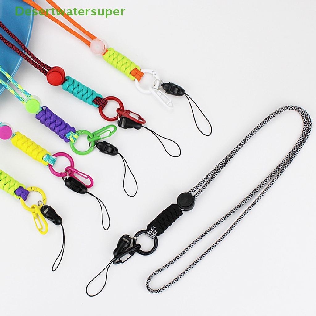 Dsvn Dây Đeo Điện Thoại Ngắn Dạng Móc Khóa Có Thể Điều Chỉnh Chống Thất Lạc al Dệt Kim Hai Màu Nóng Bỏng