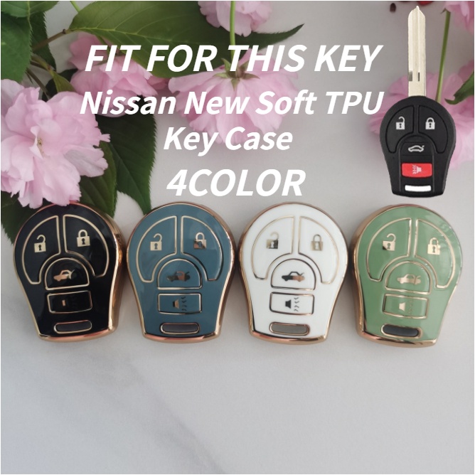 Vỏ Chìa Khóa Điều Khiển Từ Xa 4 Nút Cho Xe Hơi Nissan Maxima Versa Altima Sentra Giá Đỡ