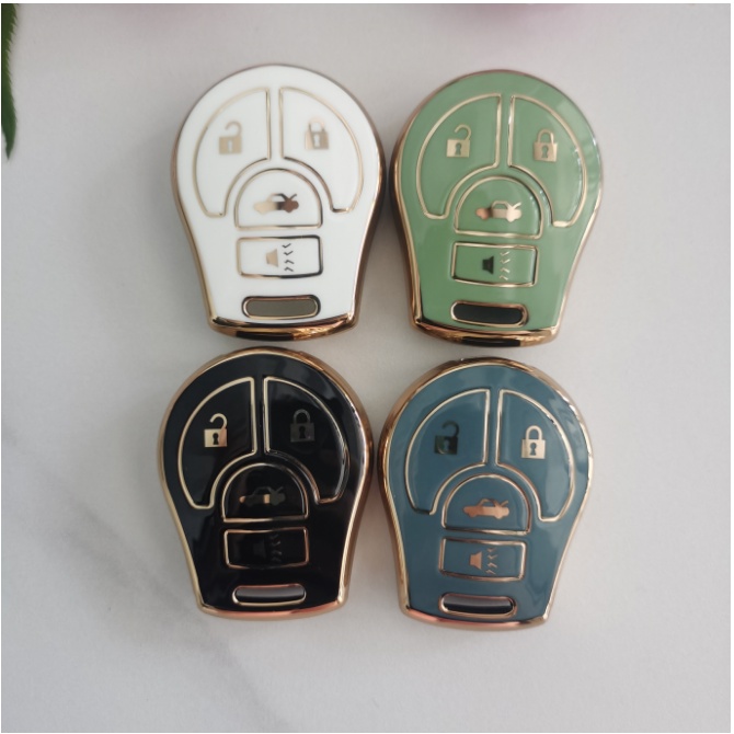 Vỏ Chìa Khóa Điều Khiển Từ Xa 4 Nút Cho Xe Hơi Nissan Maxima Versa Altima Sentra Giá Đỡ