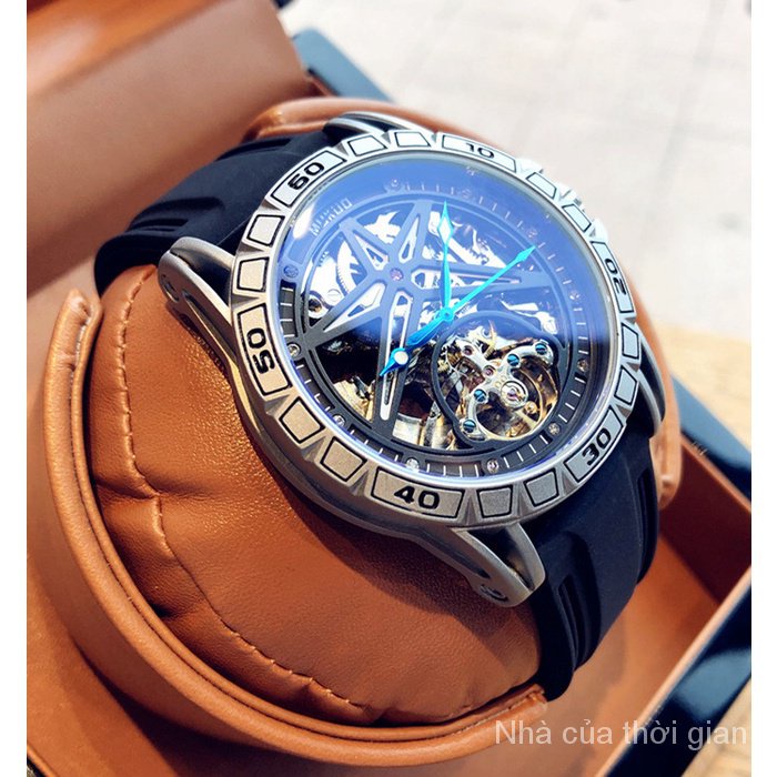 Đồng Hồ Cơ Tự Động Chống Thấm Nước Mukuo 63 Tourbillon Phát Sáng Độc Đáo Thời Trang Cho Nam
