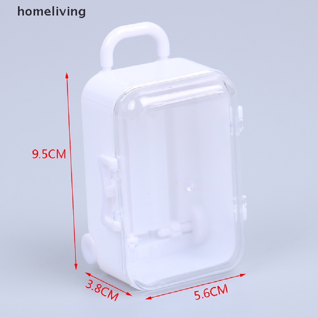 Va Li Lăn Bằng Nhựa Dễ Thương Trang Trí Nhà Búp Bê