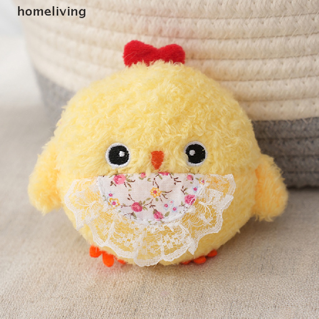 Móc Khóa Hình Gà Nhồi Bông 10cm Dễ Thương