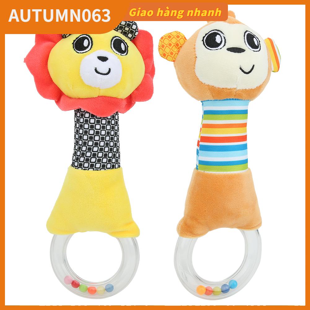 Autumn063 Lục Lạc Cho Bé Hoạt Hình Thú Sang Trọng Chuông Đồ Chơi Cầm Tay Sơ Sinh