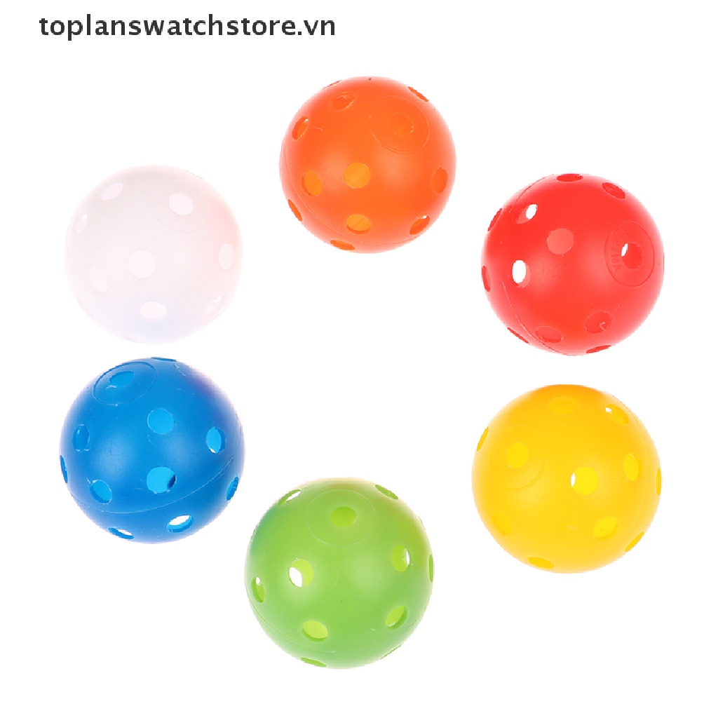 Set 24 Quả Bóng Golf Bằng Nhựa 42MM Đục Lỗ Luyện Tập