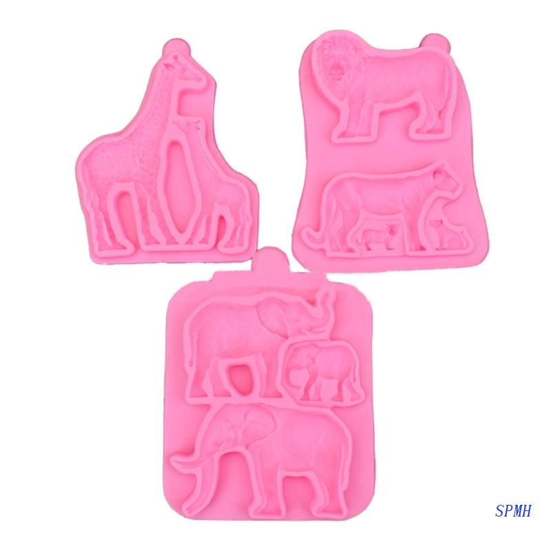 Khuôn Silicon Làm Bánh Hình Động Vật Dễ Thương