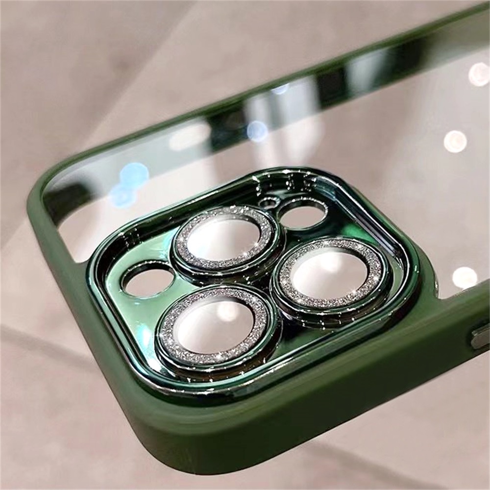 Ốp Điện Thoại TPU Dẻo Trong Suốt Viền Màu Sang Trọng Chống Trầy Cho IPhone 11 12 13 14 Pro Max