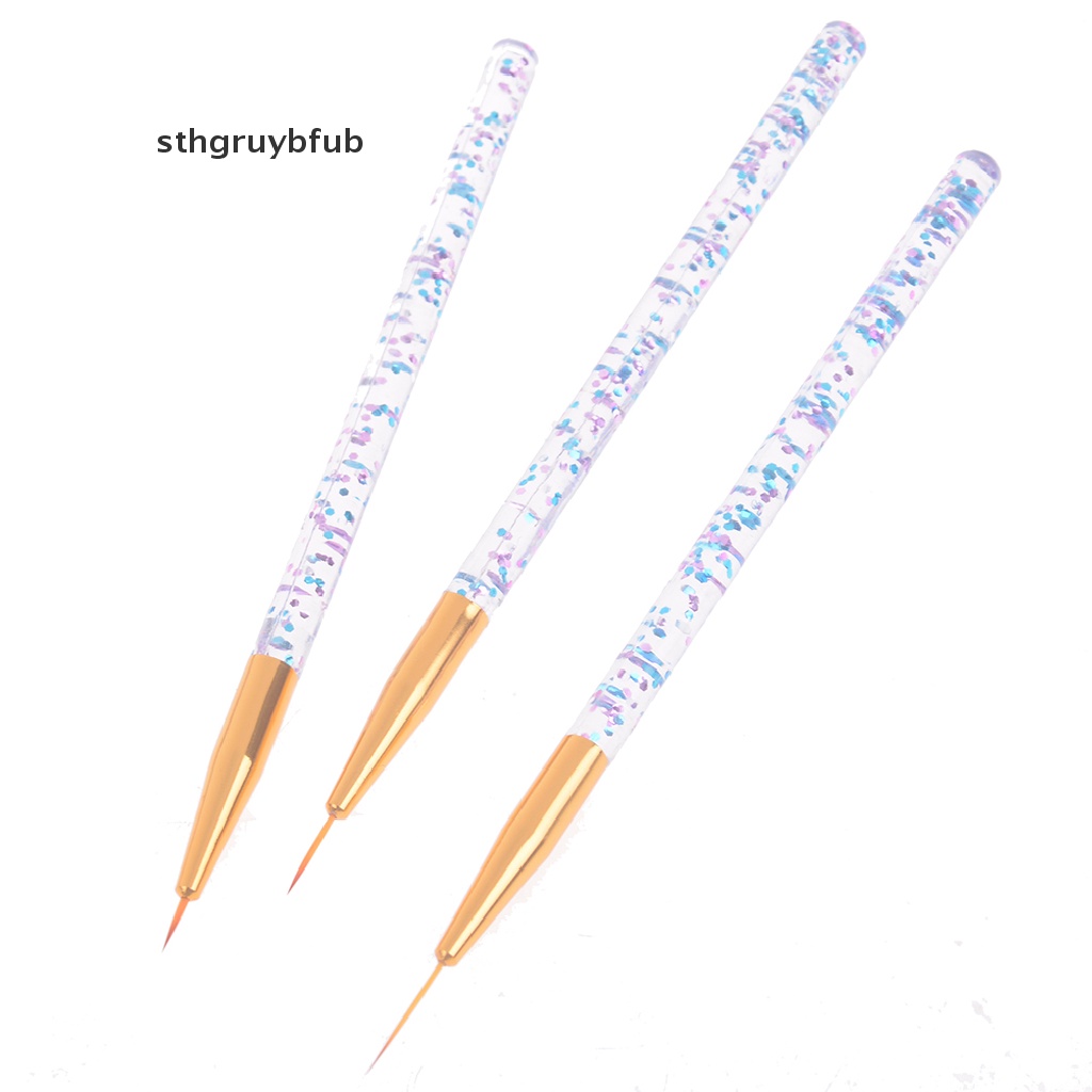 Set 3 Cọ Vẽ Trang Trí Móng Tay Chuyên Dụng