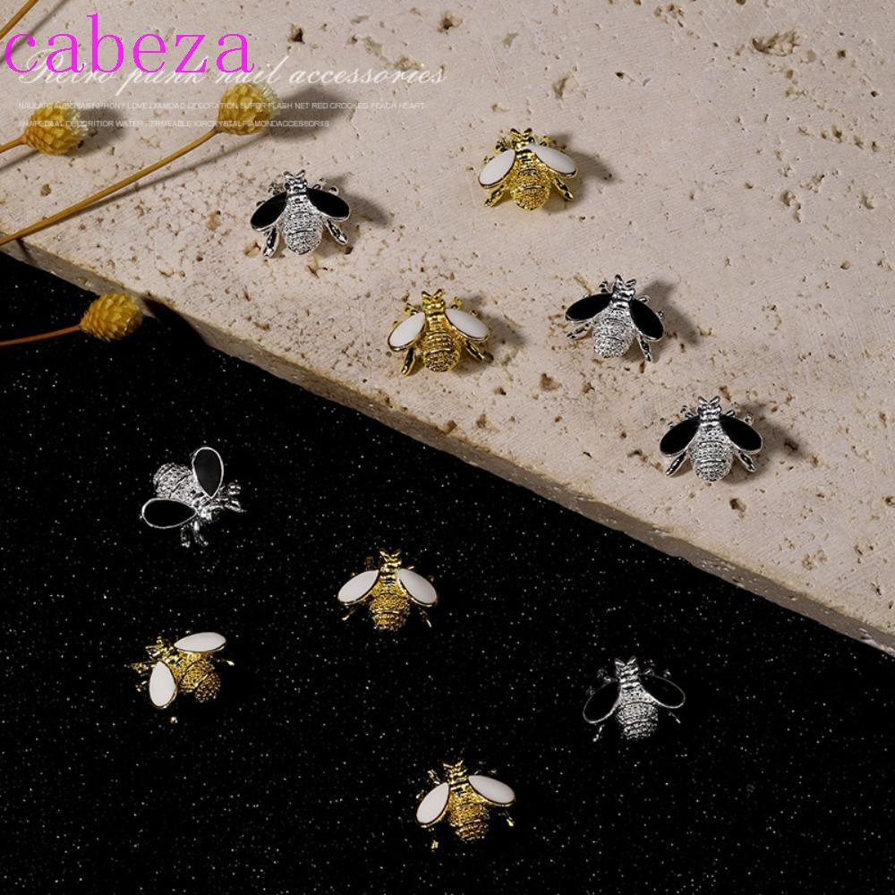 Phụ Kiện Trang Trí Móng Tay Hình Ong 3D Phong Cách Punk Thời Trang