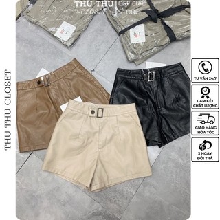 Quần đùi da 3 màu be, nâu, đen. size s m l