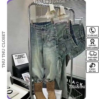 Quần bò suông túi lệch siêu đẹp. Size S M L