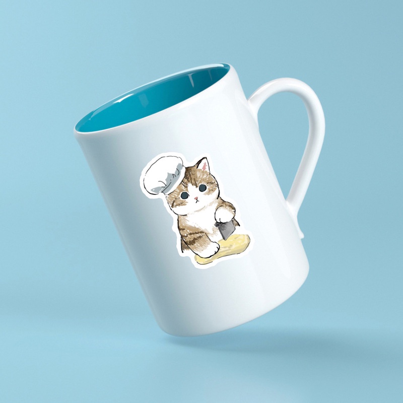 ❉ Set 03 Miếng Dán Hình Mèo Hóa Trang Series 03 ❉ Bộ 50 Miếng Dán Chống Thấm Nước Họa Tiết Hình Con Mèo Đáng Yêu Hợp Thời Trang