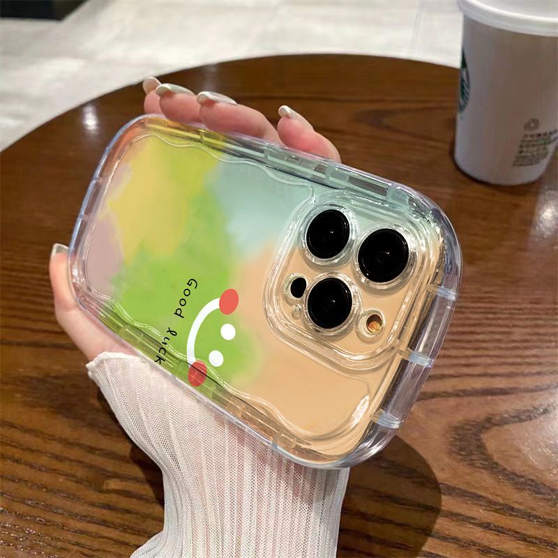 ✅Ốp Điện Thoại Mềm Trong Suốt Chống Sốc Hình Mặt Cười Cho Iphone 711iPhone1412Good / xs promax / 138pxr OT0Y