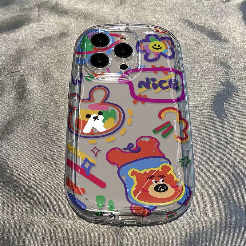 ✅Ốp Điện Thoại Mềm Trong Suốt Chống Sốc In Họa Tiết Hoa &amp; Thỏ Cho Iphone 14 12 8p / promax 13117 Xr