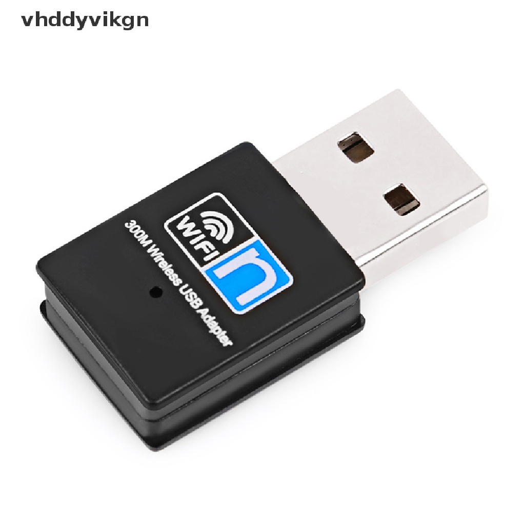 Usb Thu Sóng Wifi VHDD 300Mbps Cho Máy Tính Để Bàn Laptop Windows 10 / 8 / 7