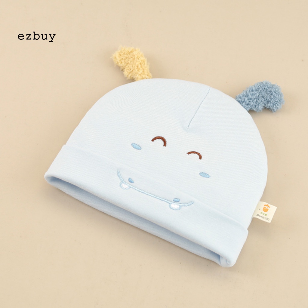Mũ Cotton Giữ Ấm Thân Thiện Với Da Dễ Thương Cho Bé 0-2 Tháng Tuổi