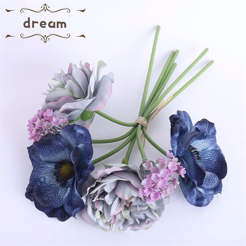 【DREAMLIFE】Artificial Flowers Party Silk Cloth + Plastic Wedding 4 Style Garden Decor
