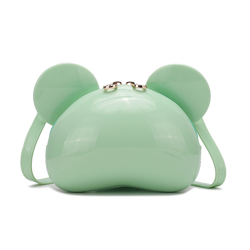 Túi Đeo Chéo Bằng PVC Thiết Kế Hình Tai Chuột Mickey Dễ Thương Giản Dị