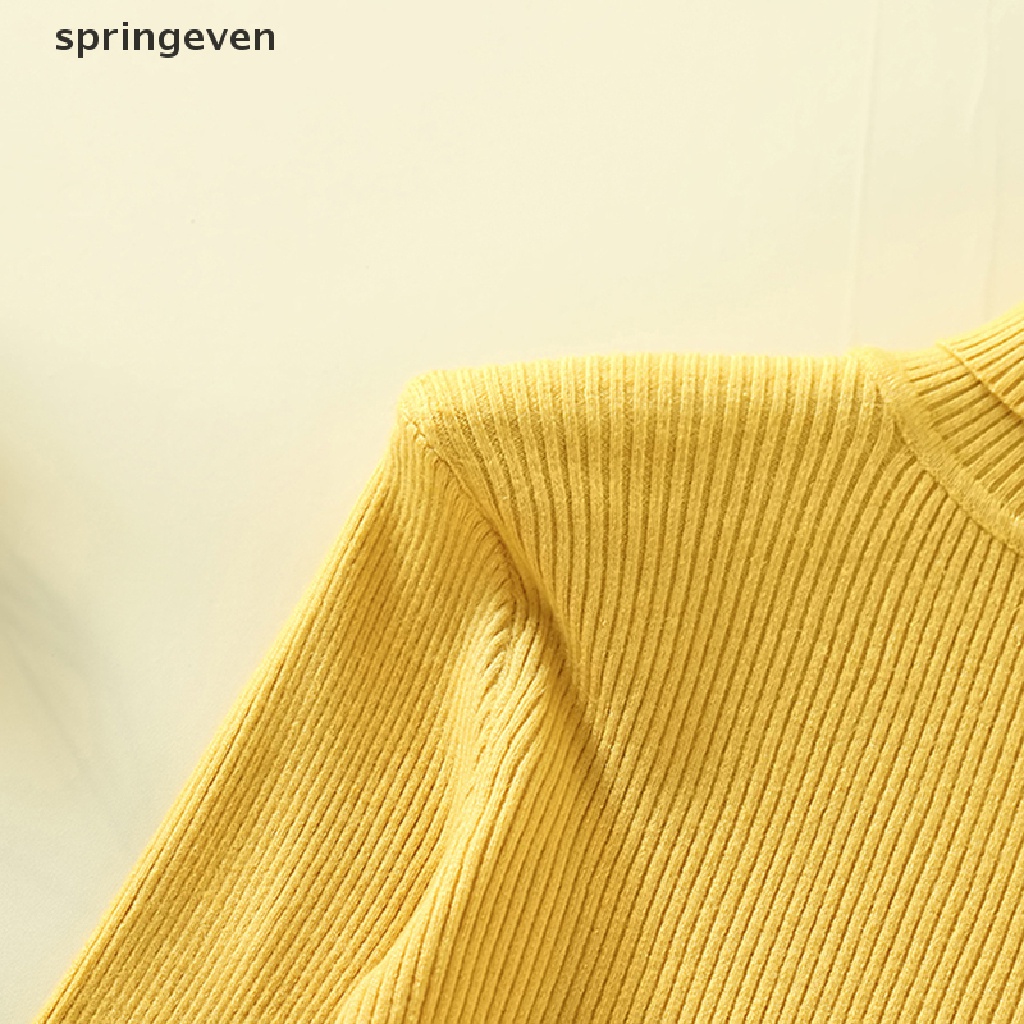 Áo Sweater Dệt Kim Tay Dài Cổ Lọ Ôm Dáng Thời Trang Cho Nữ