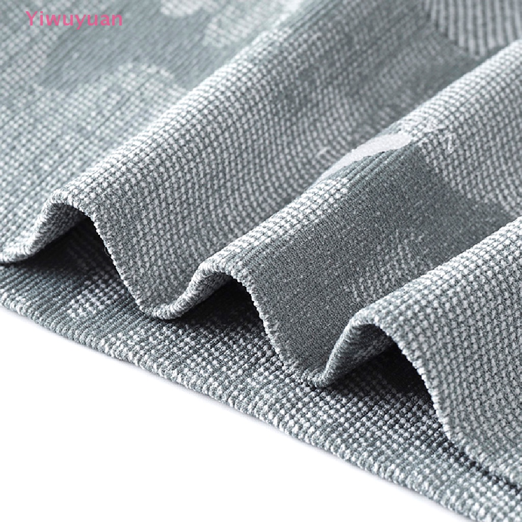 < Yiwuyuan > Quần Short Tập Yoga Lưng Cao Không Đường May Họa Tiết Rằn Ri Mới