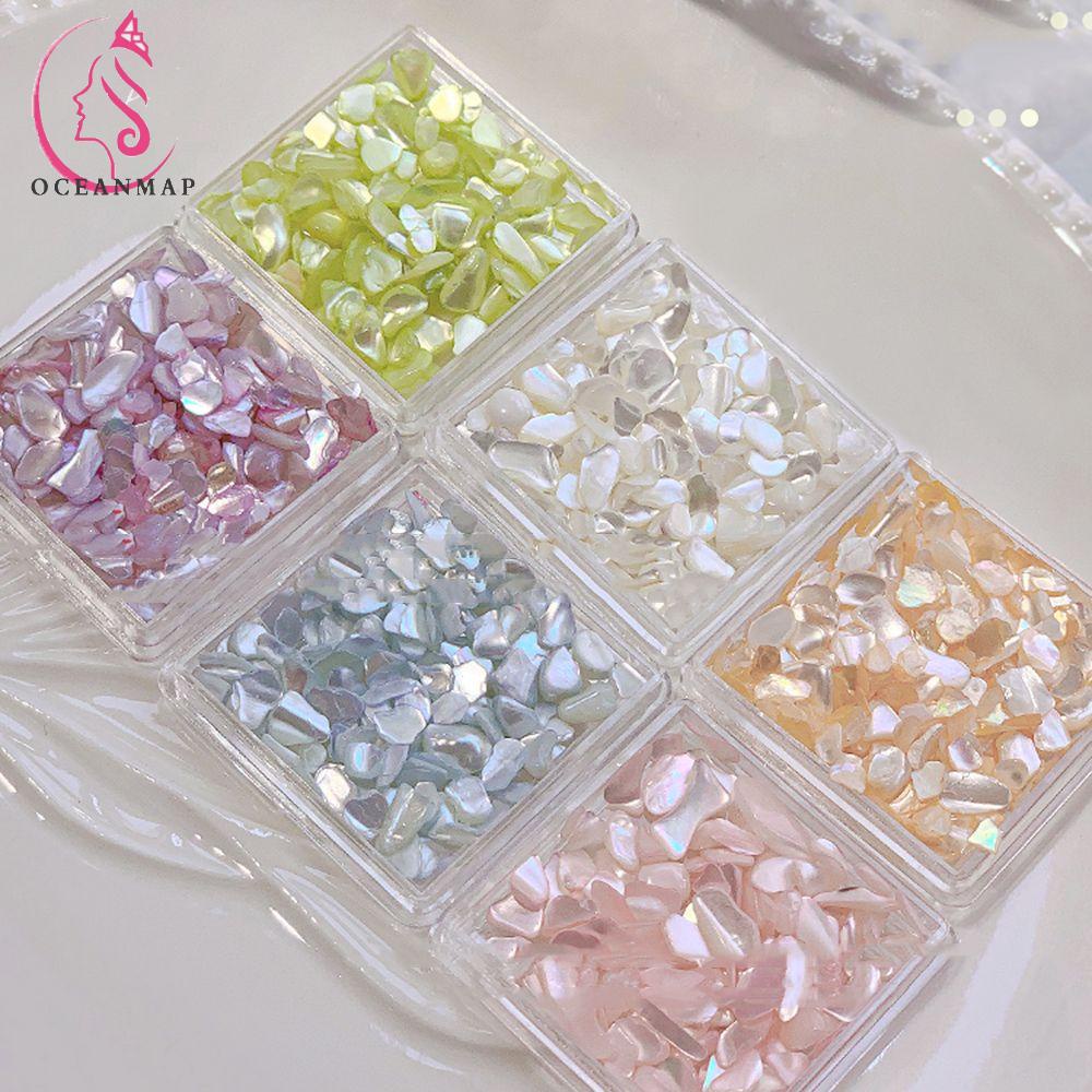 Hộp Vỏ Sò 3D Màu Kẹo Ngọt Trang Trí Móng Tay DIY Cho Nữ