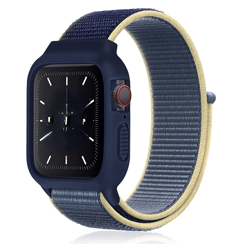 Dây Đeo Nylon Thay Thế 38mm 42mm 40mm 44mm 41mm 45mm Cho Iwatch Series 7 6 SE 5 4 3 2 1 t500 pro x8 x7 d20 y68