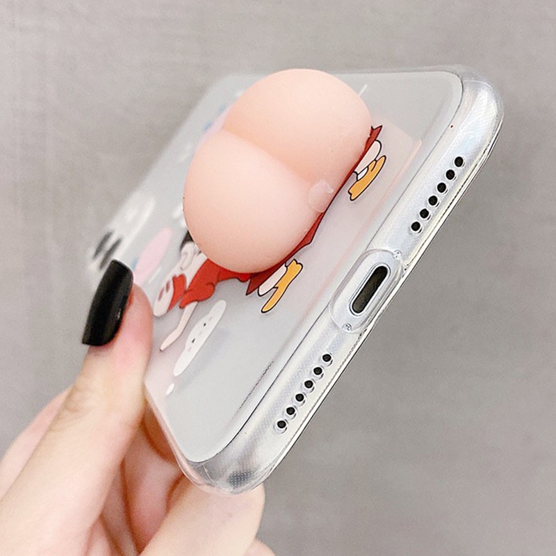 Ôp Điện Thoại Hình Mông Hoạt Hình 3d Cho samsung galaxy s23 uitra s22 s21 s20 s9 s8 plus s10 note 20 uitra 10 lite 8 9 Ốp