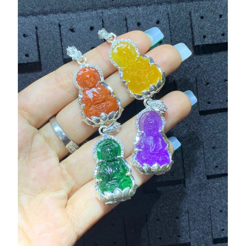 Mặt dây chuyền đeo cổ Phật Bà quan âm bồ tát kích thước 2.6cm
