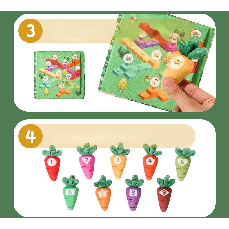 Củ Cà Rốt Nhồi Bông Đáng Yêu Cho Bé