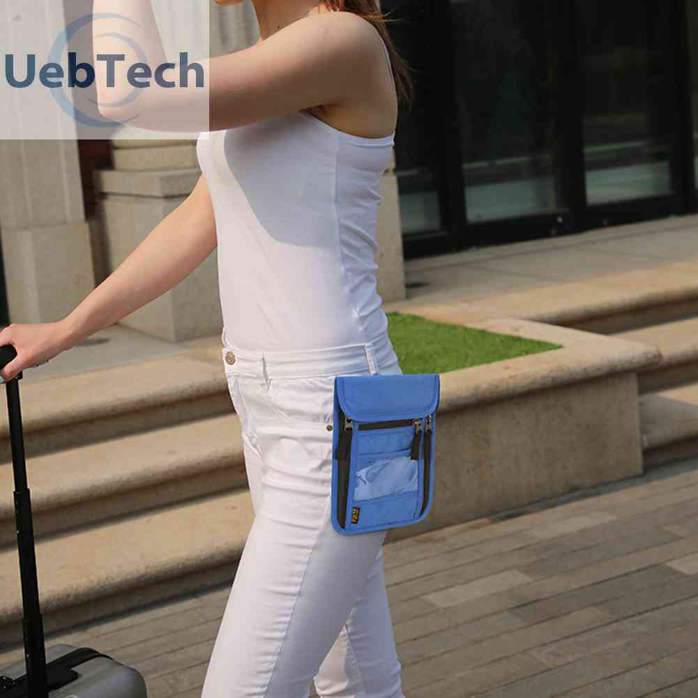 Ví Đựng Hộ Chiếu / Thẻ Đeo Cổ Đa Năng Tiện Dụng Mang Theo Du Lịch