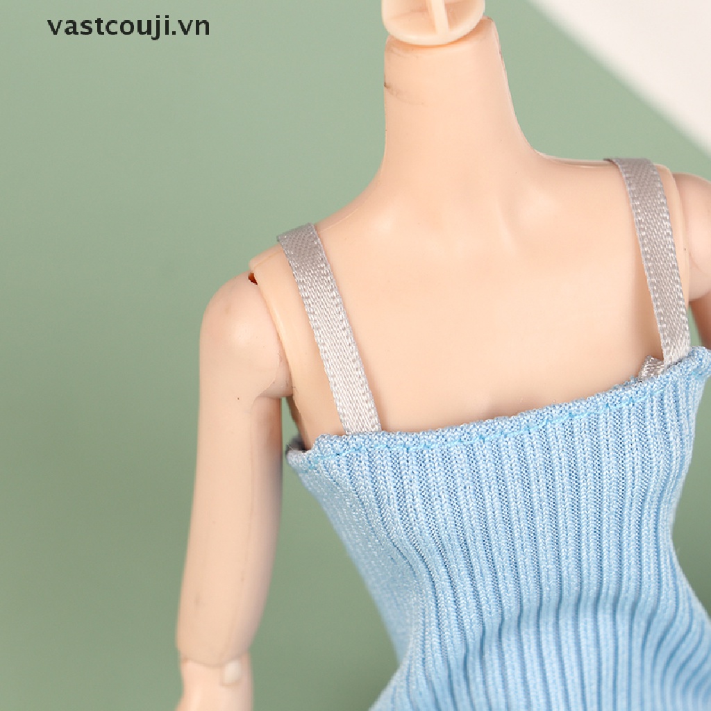 Đầm Dệt Kim Thủ Công Màu Hồng Xinh Xắn Cho Búp Bê VASTJI