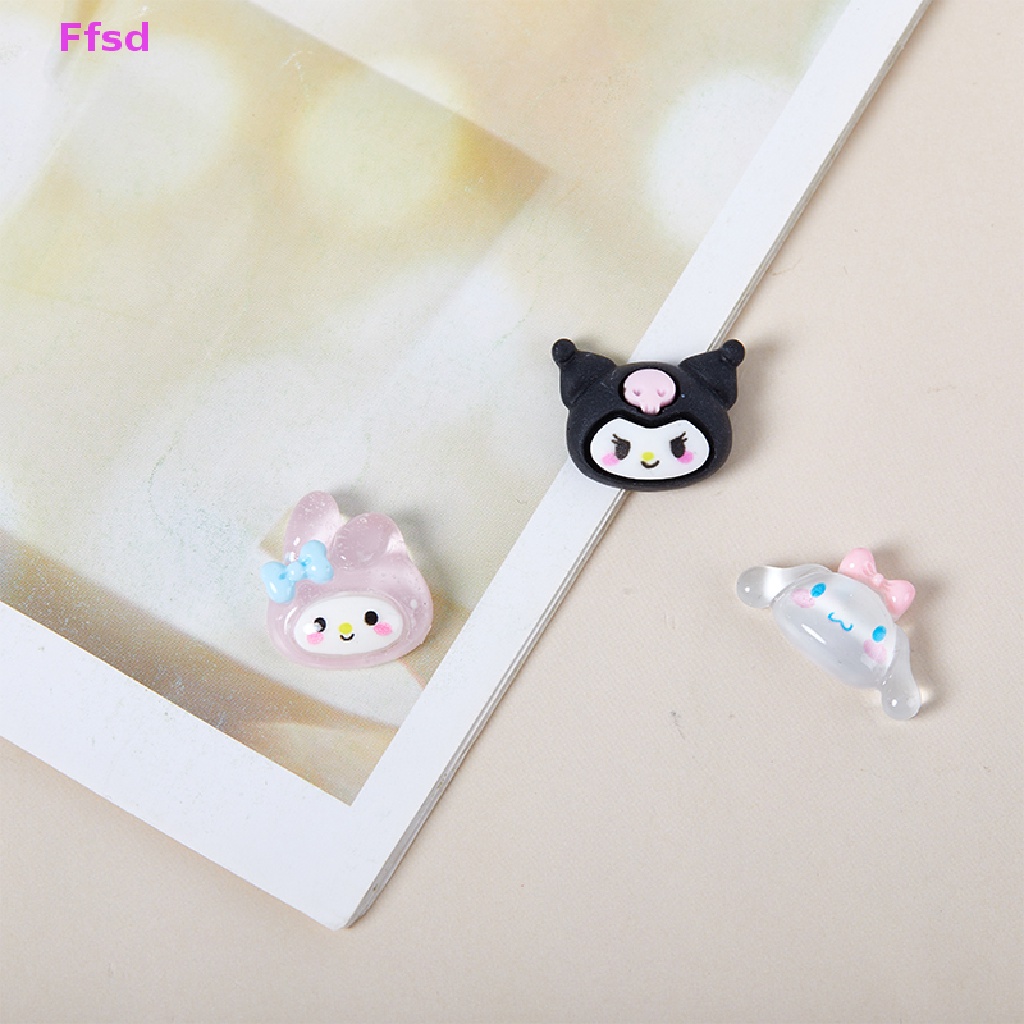 {Ffsd} Set 10 Phụ Kiện Đồ Chơi Hình Động Vật Hoạt Hình Bằng Resin Resin Tự Làm Trang Trí Ốp Điện Thoại Di Động