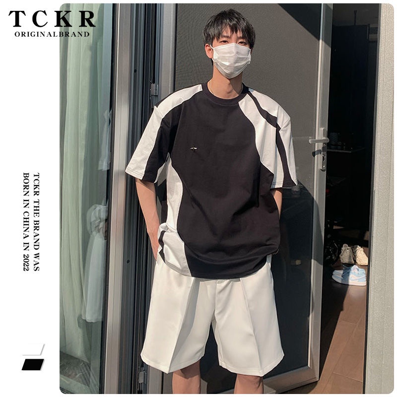 Áo Thun Tay Ngắn Màu Sắc Thời Trang Mùa Hè Cho Nam