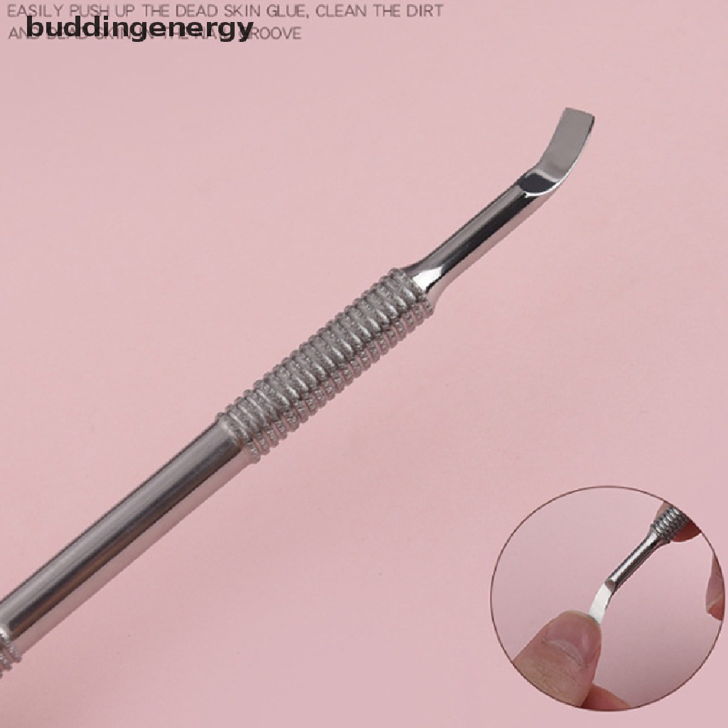1 Dụng Cụ Hai Đầu Bằng Thép Không Gỉ Dùng Để Loại Bỏ Da Chết Và Làm Móng