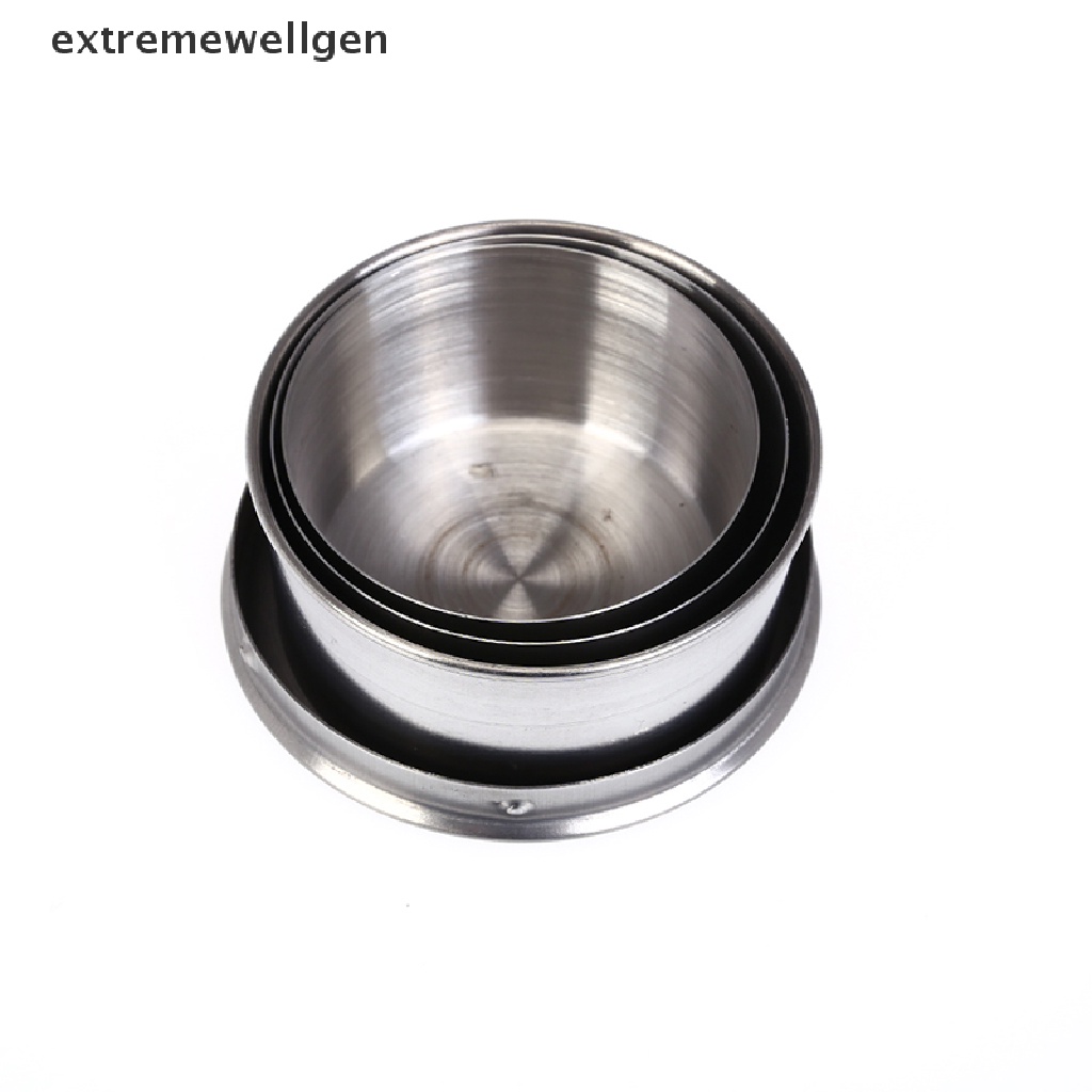 Cốc Uống Nước Bằng Thép Không Gỉ 140ml Có Thể Gấp Gọn Tiện Dụng Mang Theo Du Lịch