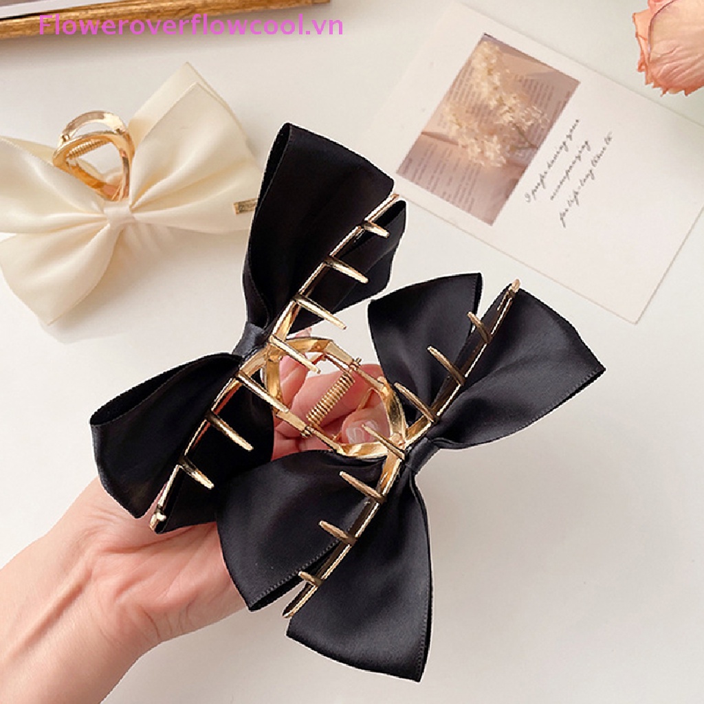 Kẹp Tóc Nơ To Hai Mặt Thời Trang Hàn Quốc