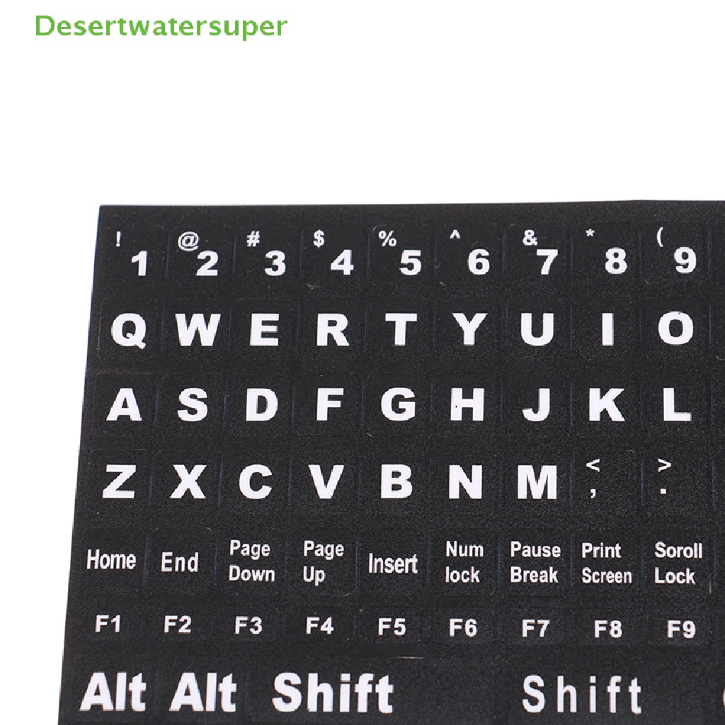 Miếng Dán Bàn Phím Máy Tính Trong Suốt In Chữ Tiếng Anh DSVN