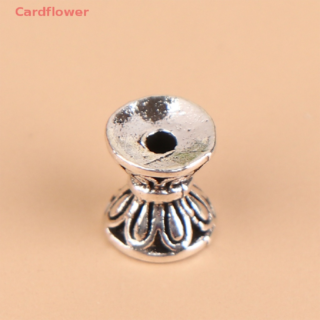 Bộ 10 Hạt Xâu Chuỗi Làm Trang Sức Hình Hoa Sen Hai Mặt 6x5.5mm