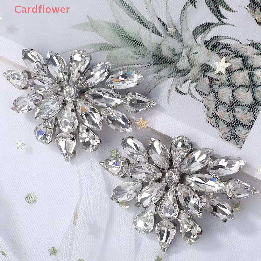 1 Phụ Kiện Kẹp Giày Cao Gót Đính Đá Cho Cô Dâu Ngày Cưới Mới