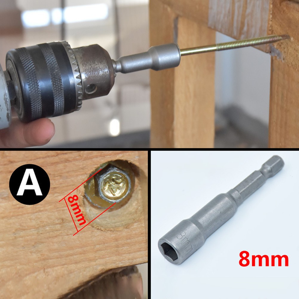 Set 3 Mũi Khoan Từ Tính 8-12MM BITS