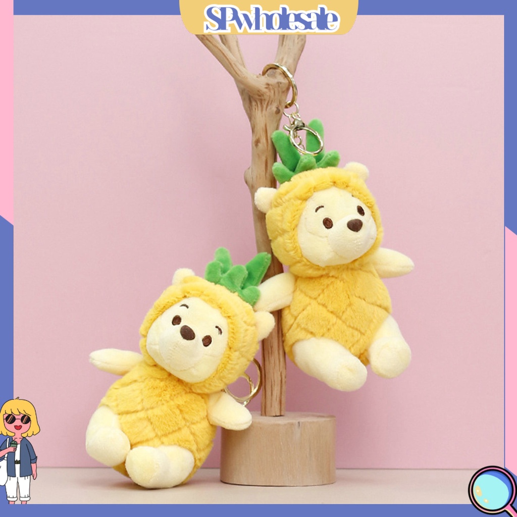 <SPwholesale> Móc Chìa Khóa Đồ Chơi Gấu Bông Mềm Mại Thoải Mái Chống Mài Mòn Đa Năng