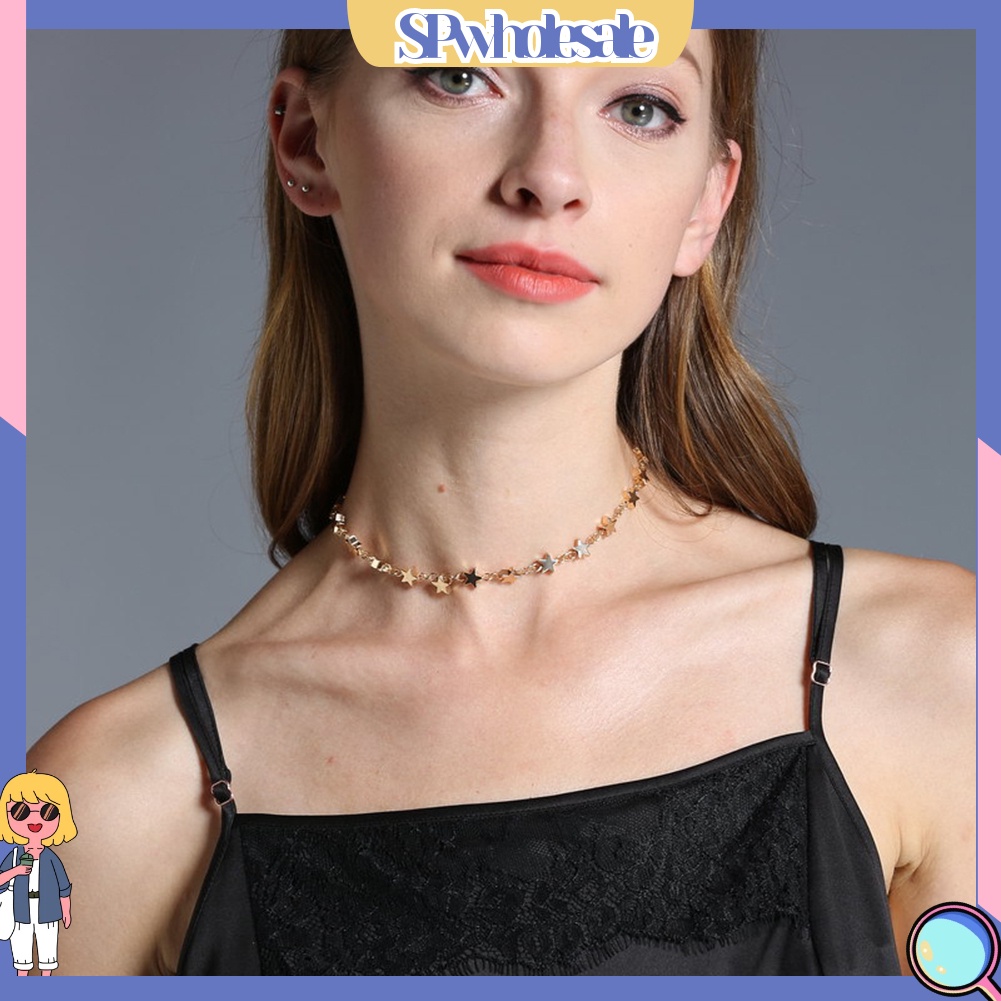 &lt;SPwholesale&gt; Vòng Cổ Choker Hình Ngôi Sao Thanh Lịch Thời Trang Cho Nữ