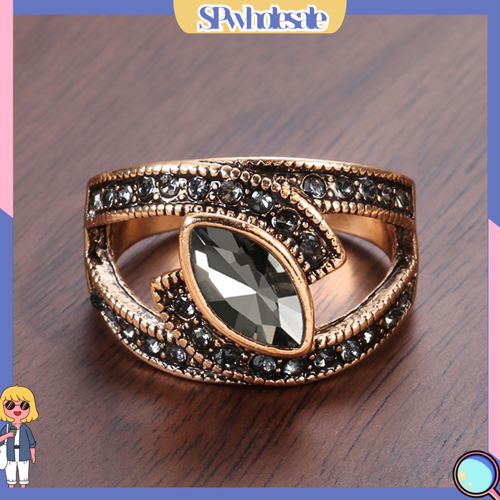 <SPwholesale> Nhẫn Đeo Khớp Ngón Tay Đính Đá Zircon Kiểu Vintage Cho Nữ