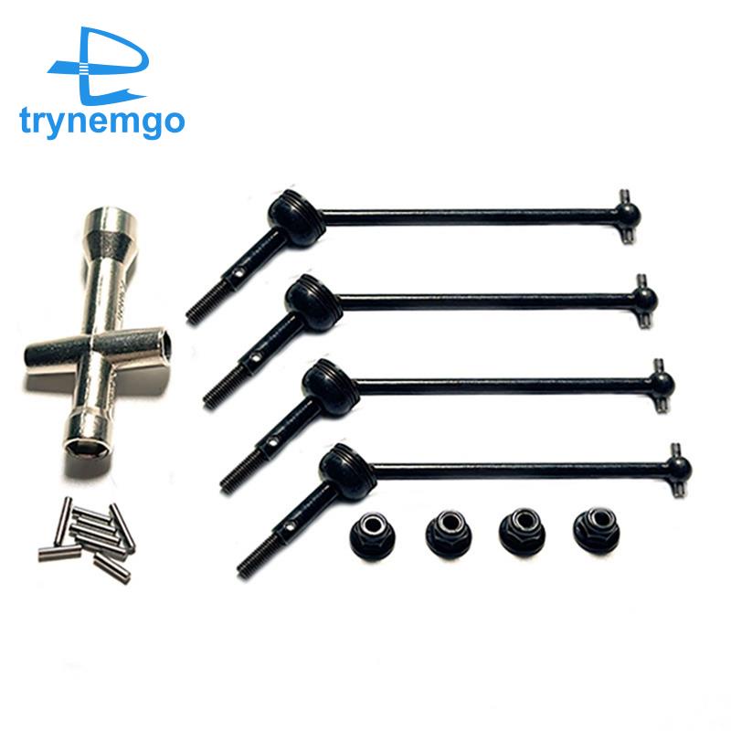 4 Cái Trục Truyền Động Bằng Kim Loại Và Đai Ốc Bánh Xe Cho Wltoys 144001 144010 124007 124016 124019 124018 Phụ Kiện Nâng Cấp Cho Xe Hơi Điều Khiển Từ Xa