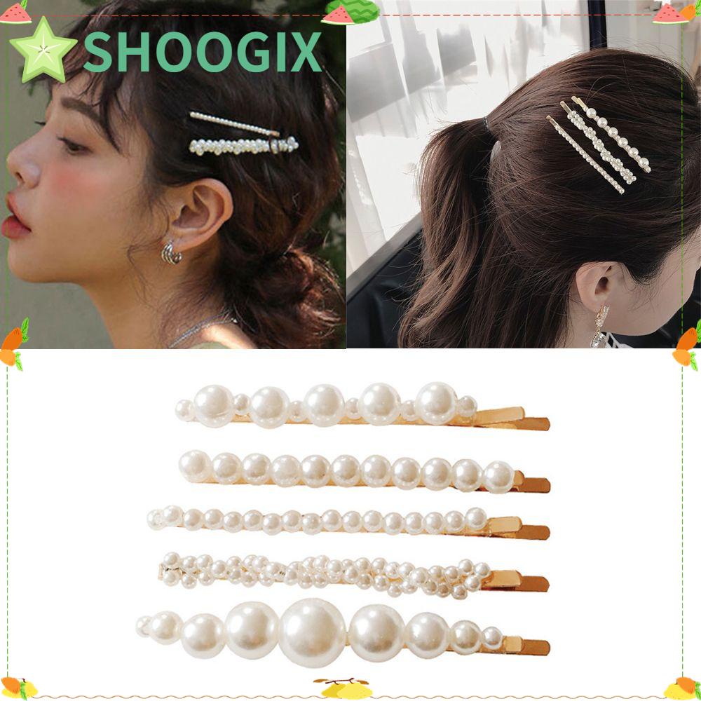 Set 5 Món Đồ Chơi Hoogix|Kẹp Tóc Kim Loại Thiết Kế Mới Thời Trang Theo Phong Cách Vintage Dành Cho Nữ