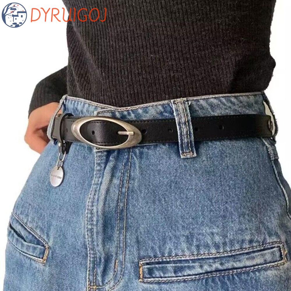 Thắt Lưng Da PU Y2K Thiết Kế Đơn Giản Dễ Phối Đồ Phong Cách Punk Hàn Quốc Cho Nam Nữ