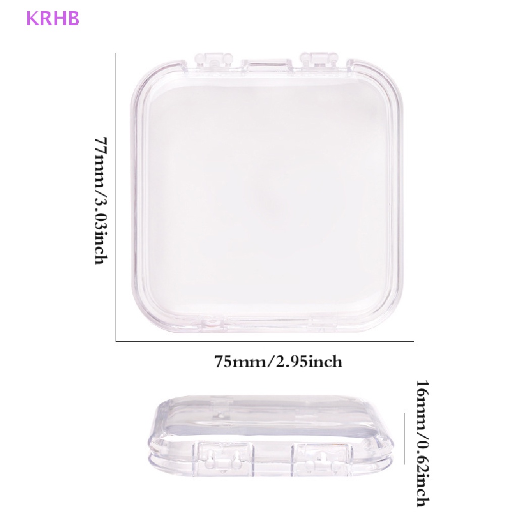 Hộp Quà Đựng Móng Tay Giả Bằng Acrylic Dạng Nhấn Tiện Dụng Mới