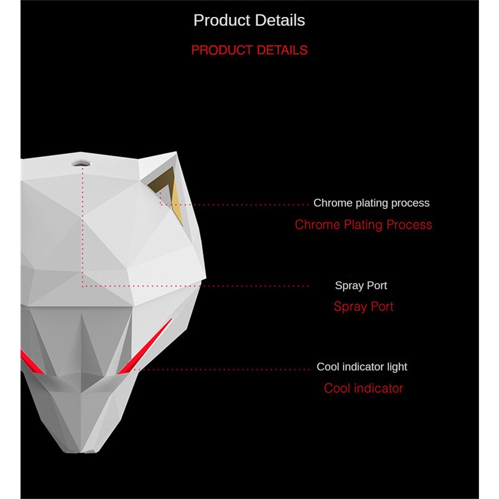 Máy làm ẩm phòng, máy làm ẩm sói  kế đèn ngủ màu, mini, 650ml máy siêu âm im lặng, USB