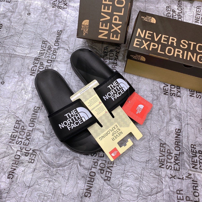 *HÀNG CHÍNH HÃNG* DÉP THE NORTH FACE BLACK WHITE CỰC HOT HIT