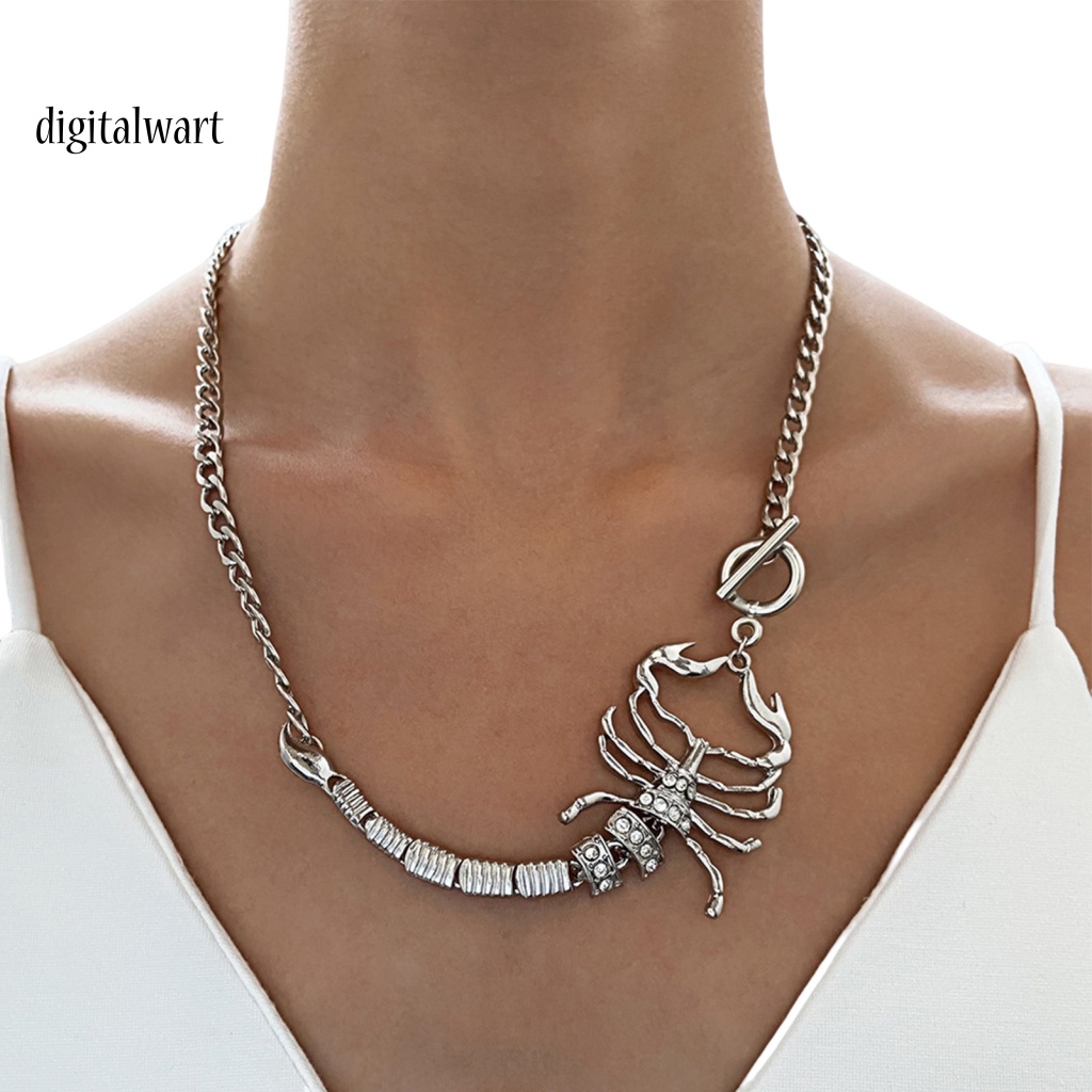 Kỹ Thuật Số| Vòng cổ Hợp Kim Hình Bọ Cạp Đính Đá Xinh Xắn Cho Nữ