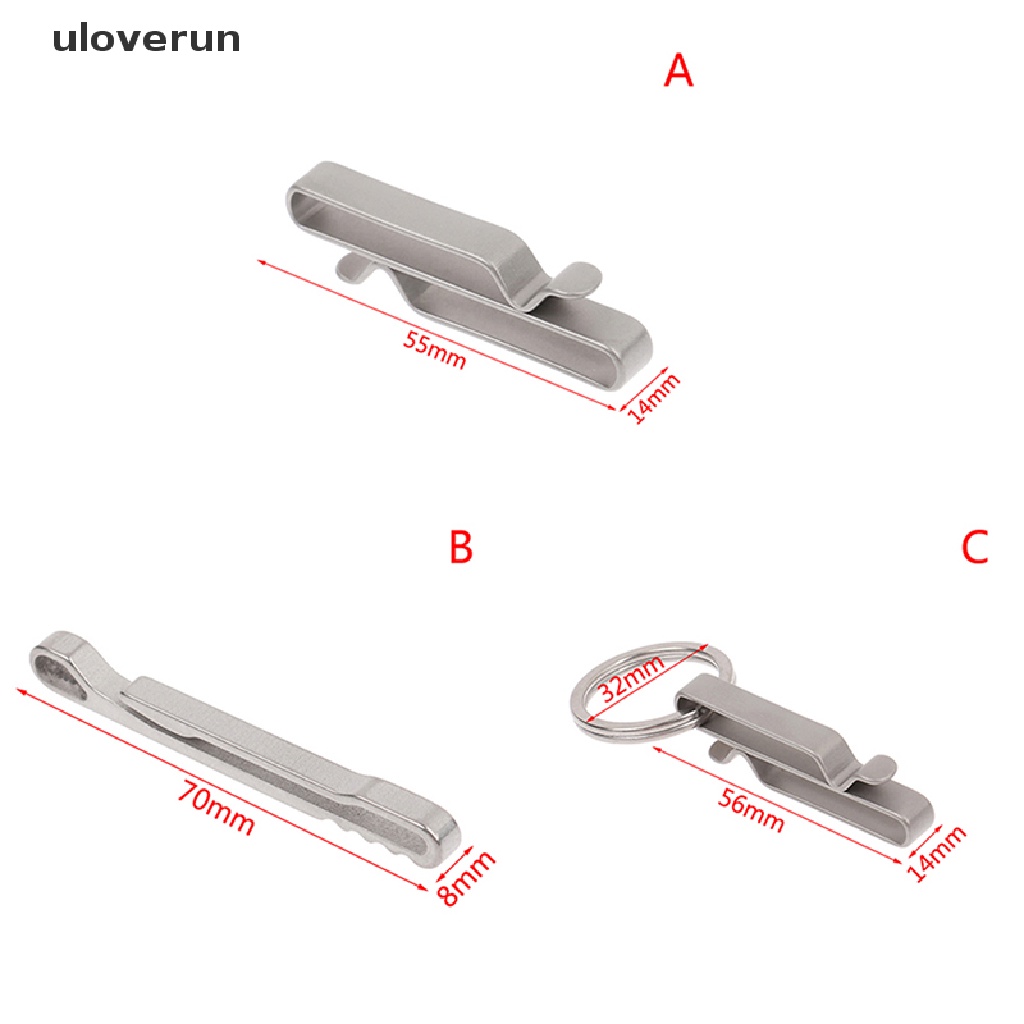 Uloverun Móc Khóa Dây Ruy Băng Bằng Hợp Kim Titan Đi Bộ Đường Dài Nhanh Chóng vn